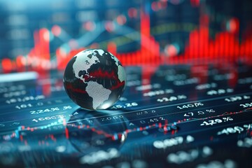 Stocks price in downtrend mode indicates global economy enter recession