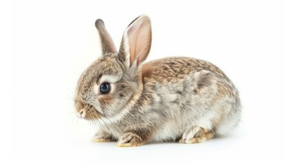 Fototapeta premium Rabbit isolated white background