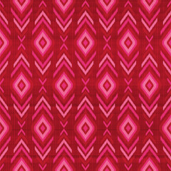 Ikat abstract ethnic art, Seamless patterns in tribal, folk embroidery, and Mexican style.