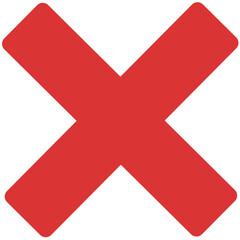 red cross mark symbol