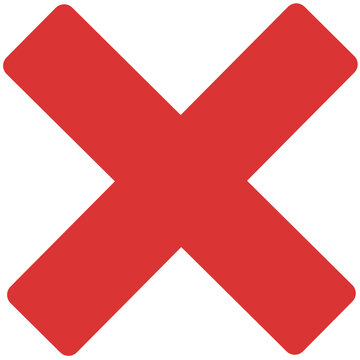 red cross mark symbol