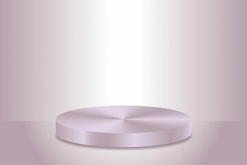 Striking silver metallic podium background