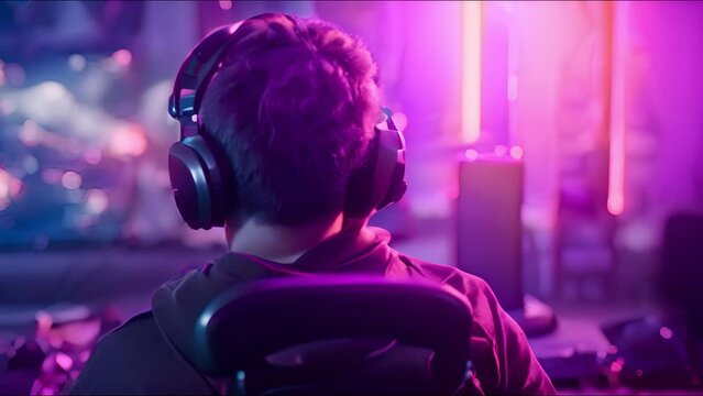 With a gamer and a chat window, a gaming live-stream setup