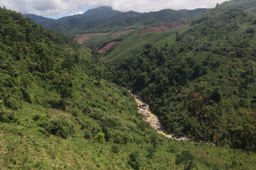 the tree mountain view before from banahill cable car