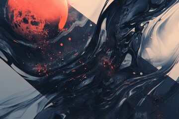 Abstract dark background for digital art and illustrations