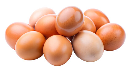Group Of Eggs Isolated On Transparent Background
