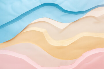 Obraz premium Summer nature background abstract concept. Pastel color tone. Generative ai.