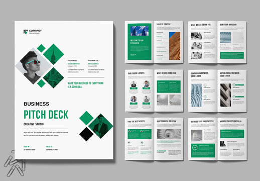 Pitch Deck Layout Design Template