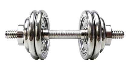 Fototapeta premium Dumbbell Isolated On Transparent Background For Fitness Design 