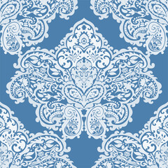 Blue Ornamental vector Pattern Design