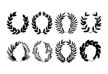 Set of hand drawn vector circular decorative elements for your design