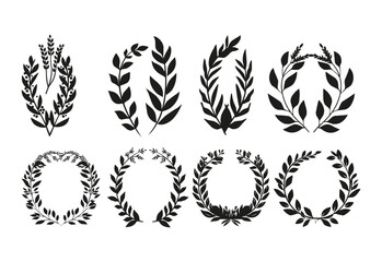 Set of hand drawn vector circular decorative elements for your design