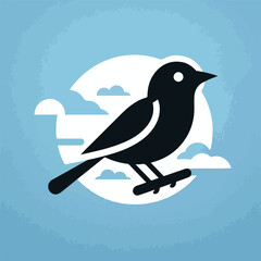 Abstract bird logo design