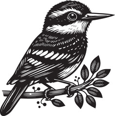 Abstract bird logo design