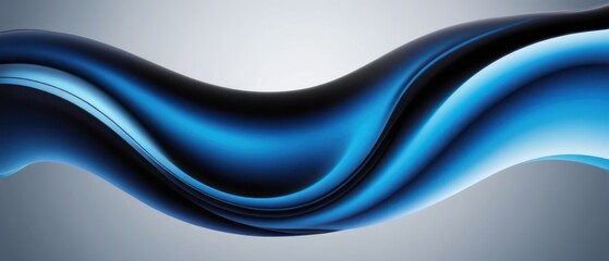 Obraz premium abstract blue black liquid background illustration