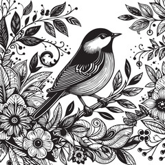 Abstract bird logo design