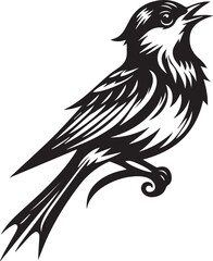 Abstract bird logo design