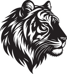 lion head isolated on white