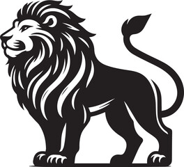 lion head isolated on white