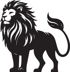 lion head isolated on white