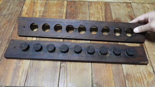 한국의 오래된 옛날 다식틀