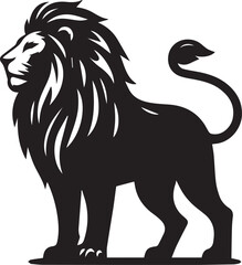 lion head isolated on white