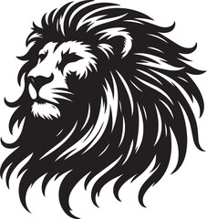 lion head silhouette