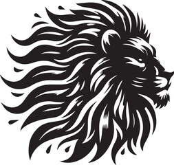 lion head silhouette