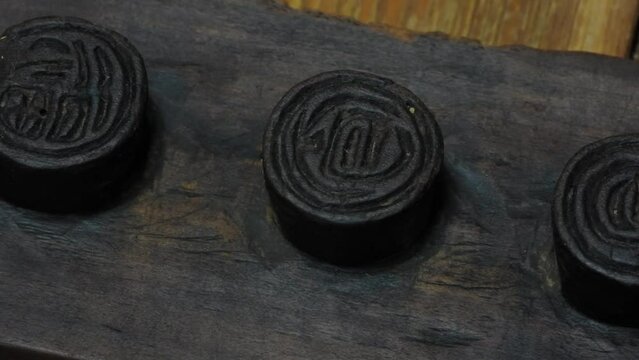 한국의 오래된 옛날 다식틀