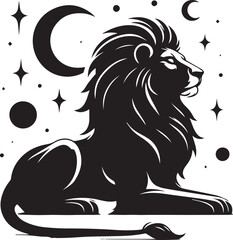 lion head silhouette