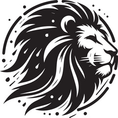 lion head silhouette