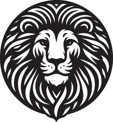 lion head silhouette