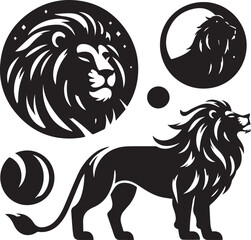 lion head silhouette