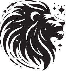 lion head silhouette