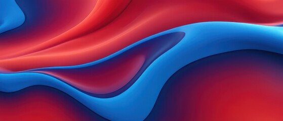 Abstract red blue liquid background illustration