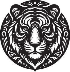 tiger head vector