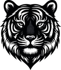 tiger head vector