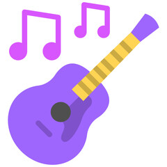 guitar flat icon