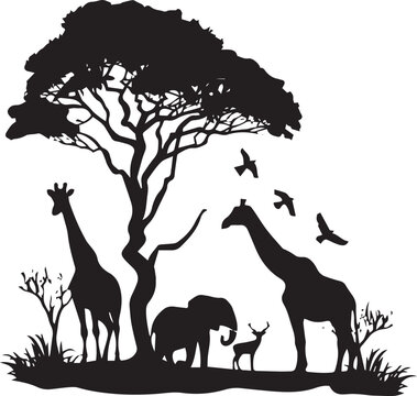 recommend clip art: silhouettes of animals