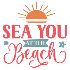 Summer Beach Vector Illustration set, summer svg