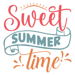 Summer Beach Vector Illustration set, summer svg