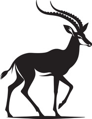 Antelope silhouette image
