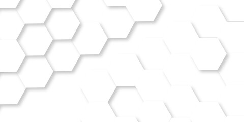 White Hexagonal Background. Luxury White Pattern. wallpaper Illustration. Futuristic abstract honeycomb mosaic white background. geometric mesh cell texture. modern futuristic wallpaper.