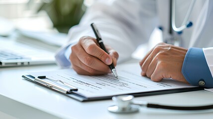 Fototapeta premium Medical Record Keeping