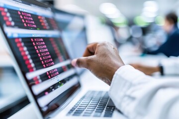 Data scientist analyzing AI data, technology integration, innovation, artificial intelligence, high tech tools, digital art, professional environment, futuristic work, modern tech tools