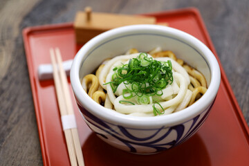 Ise udon noodles with sweet soy sauce, Japanese food
