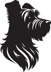 Dog Head Silhouette Vector