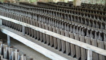 clay roof tiles in production houses