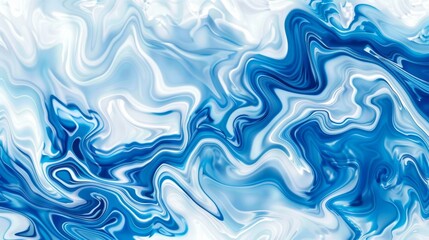 Abstract blue and white marble texture background. Perfect for digital art, modern designs, and creative projects.