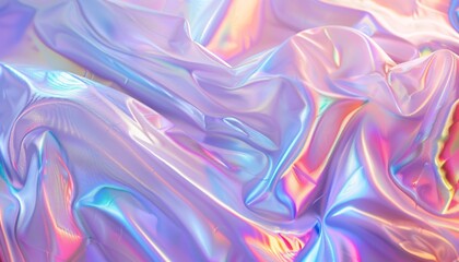 Fototapeta premium Holographic Abstract Wave Swirl Background
